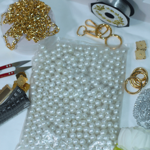 باقة تعلم صناعة الحقائب باللؤلؤ